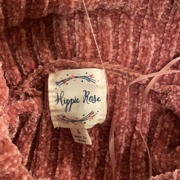 Blush colored turtleneck sweater cropped - Picture 3 of 5